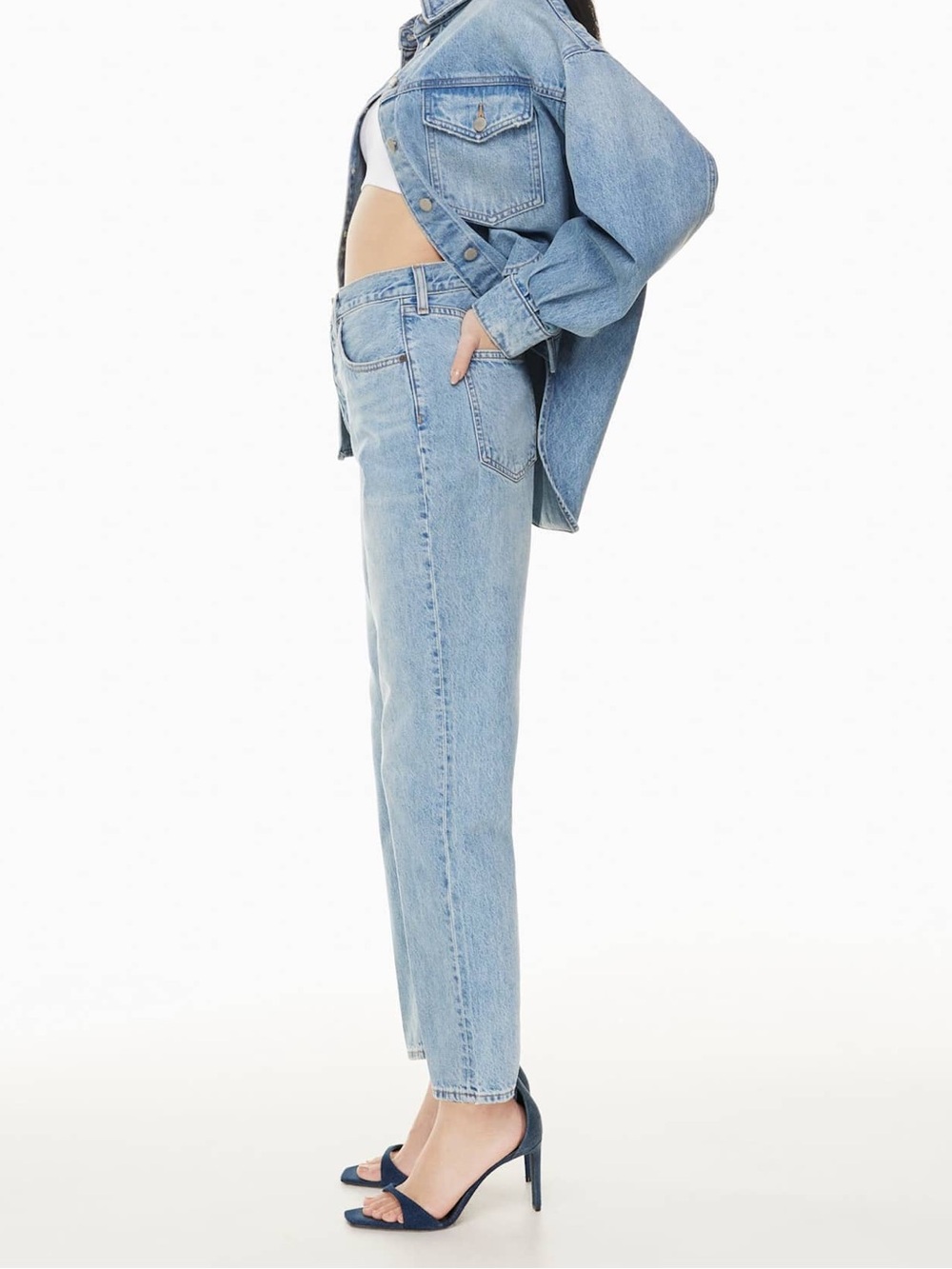 Denim Forum Joni High Rise Loose Jean 29 L Women’s Size 27